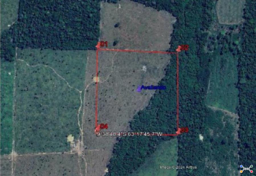 1 Terreno | Área de 16,9535ha | Lote 84D1 | Gleba 42 | Alto Paraíso/RO