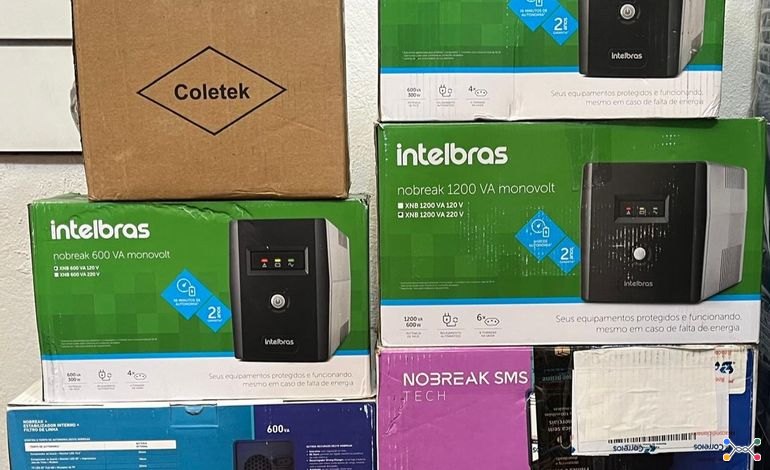 lote contendo aproximadamente 06 nobreaks diversos sem testes no estado sem garantias ref l09 4745595