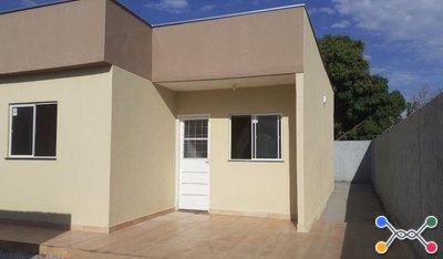 Casa em Condomínio com 105 m² - Royal Parque, Águas Lindas de Goiás/GO - Entrada de 30% + Saldo em 240x