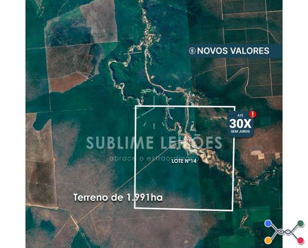 4 áreas em vilhena - ro - c) lote nº 14 | terreno de 1.991ha