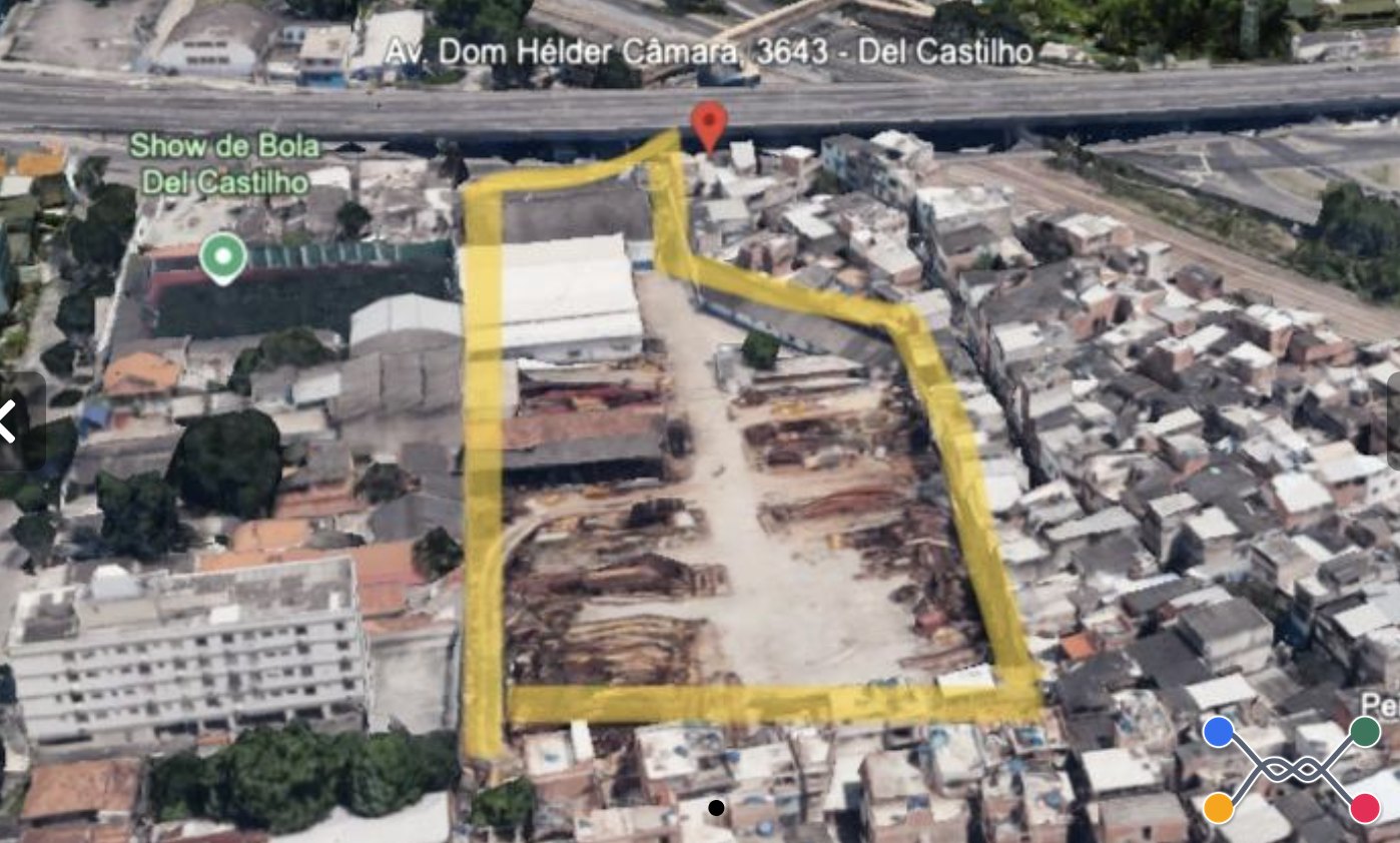Área 5.093m² - imóvel situado na av. dom hélder câmara, 3643 - del castilho, rio de janeiro - rj, 20771-000. terreno e respectivas construções. pague em até 60 vezes.