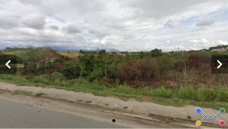 Área 6.000m² - testada para av. brasil - campo grande/rj. terreno e respectivas construções. pague em até 60 vezes.