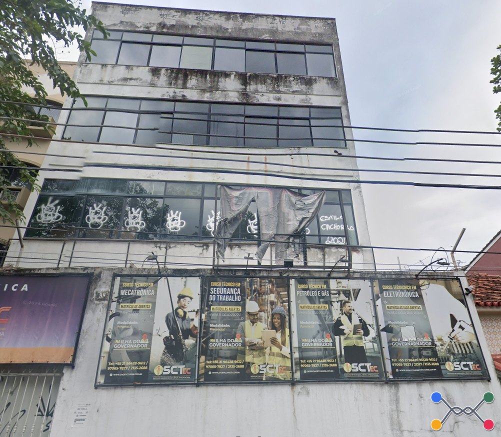 Prédio comercial - área 510m² - 3 pavimentos + térreo - rua eutiquio soledade 98, ilha do governador/rj. terreno e respectivas construções. pague em até 60 vezes.