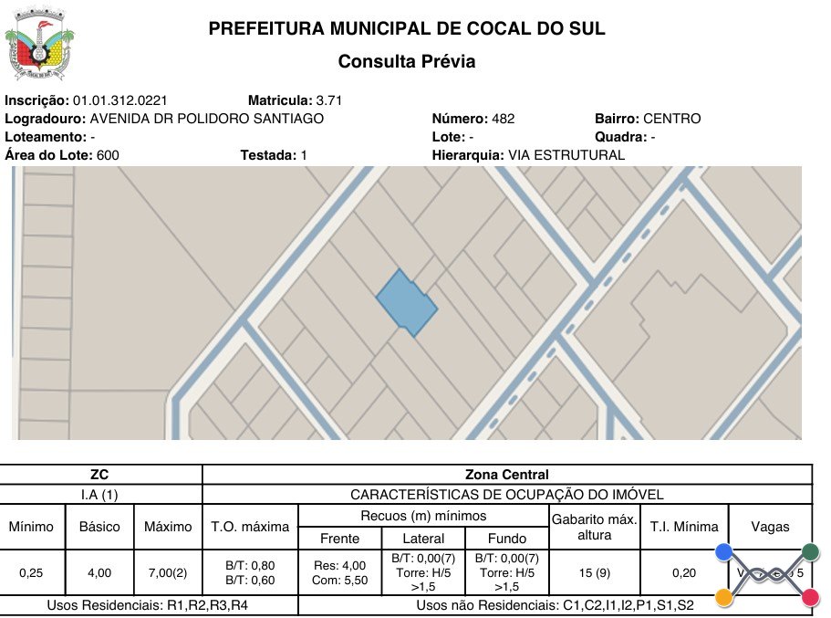 Cocal do sul - centro