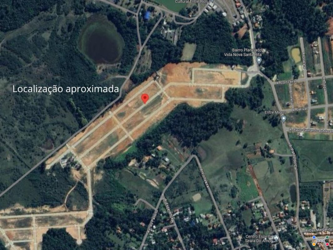 Terreno - 250 m² - Loc.: Quadra B, Lote 28 - Califórnia - Nova Santa Rita/RS
