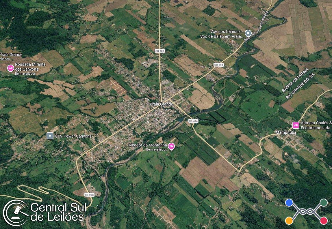 Fração de 234.197,00m² sobre área rural de 359.197,00m², situado em Espigão de Barro, em Praia Grande/SC